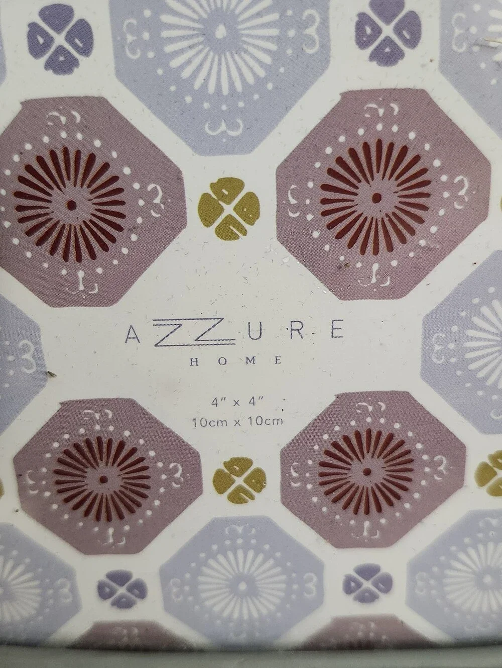 Azzure Home Ornate Photo Frame Gray Carved-Styled Resin Decorative Square 4x4
